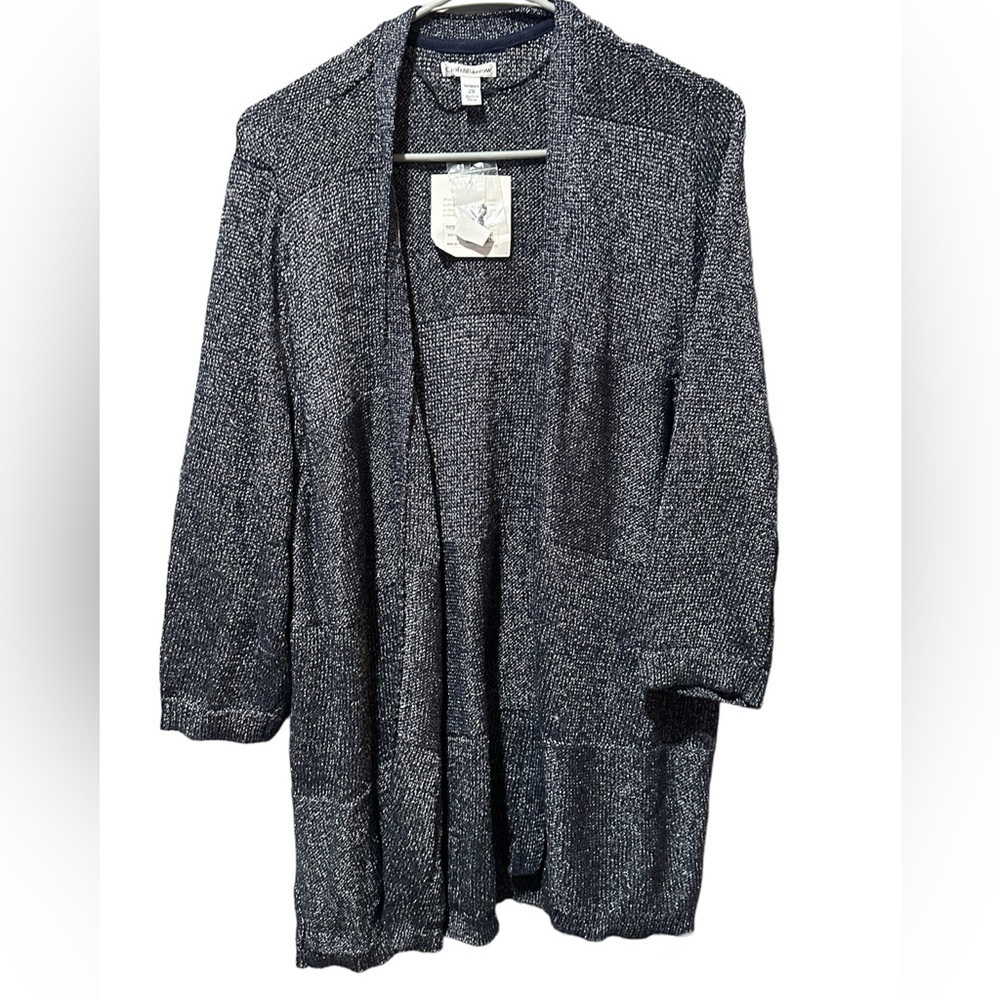 Croft & barrow navy blue cardigan women’s size 2X NWT